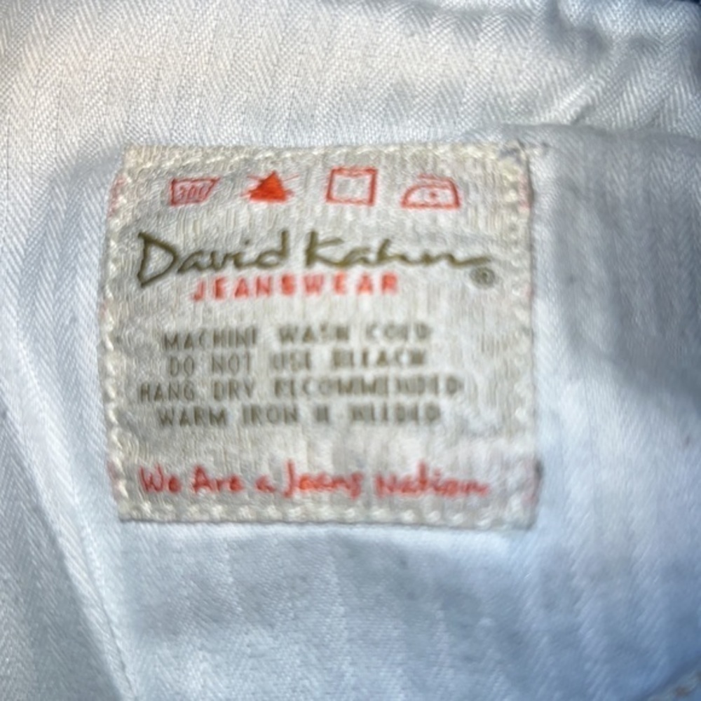 David Kahn Skirts | David Kahn Cindy Denim Embroidered Pocket Skirt Blue… - Picture 5 of 6